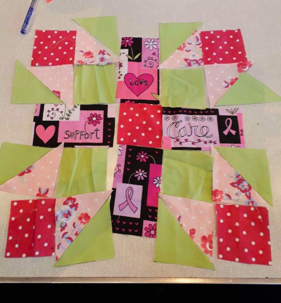 the individual pieces of a block